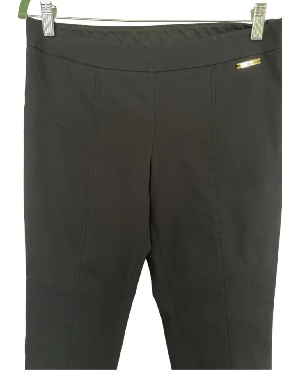 Tory Burch Callie Ankle Skinny Pant Sz 4 Black Side Zip Preppy